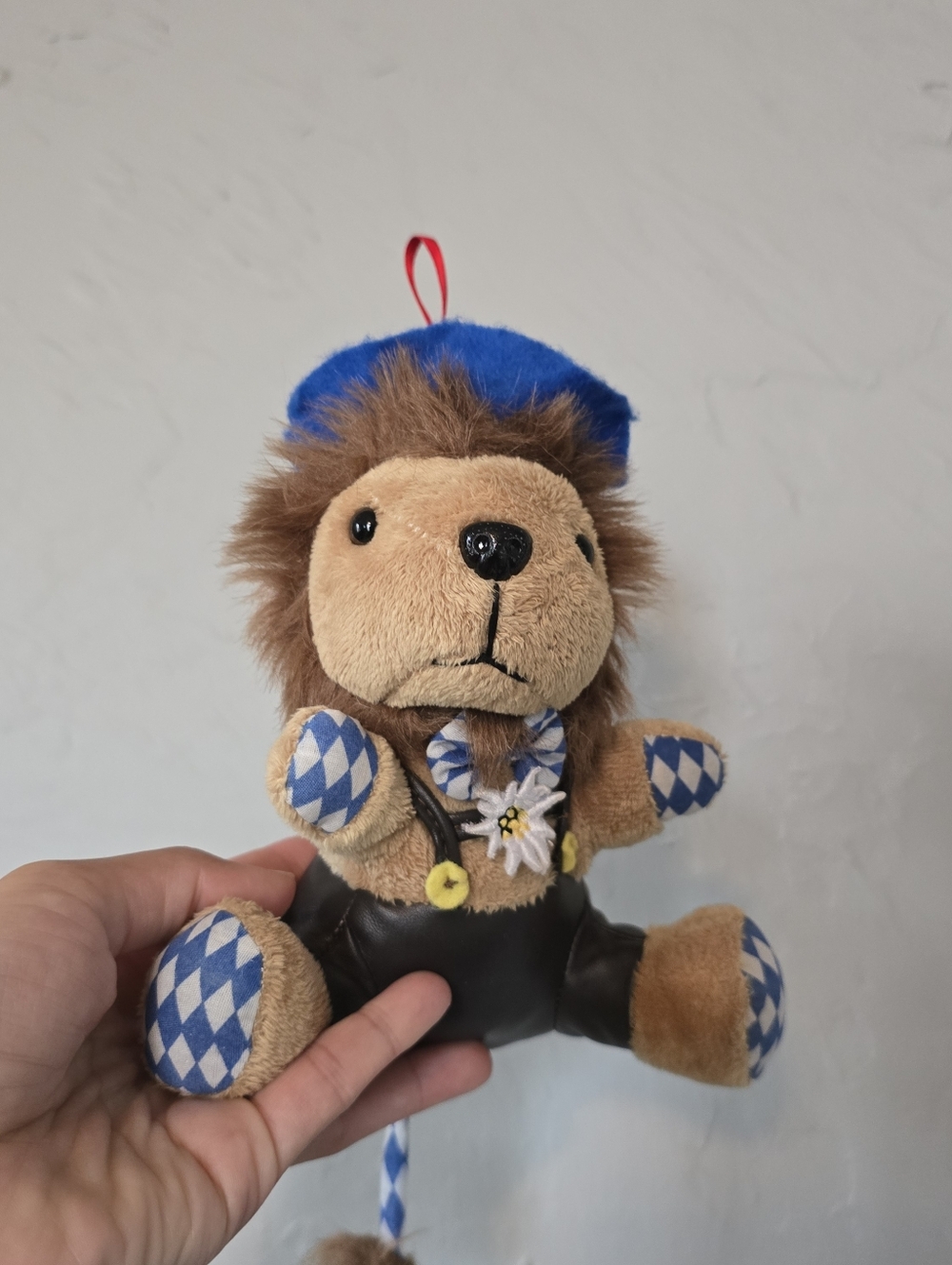 Plush Vintage Bavarian Lion Plush Stuffed Animal m, Germany Oktoberfest Souvenir
